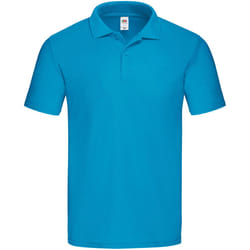 Fruit of the Loom Mens Original Polo Shirt - XL, Azure Blue
