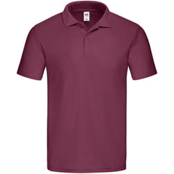 Fruit of the Loom Mens Original Polo Shirt - 3XL, Burgundy