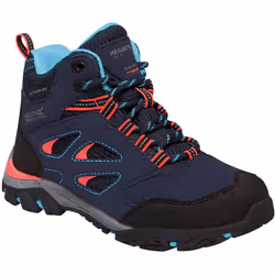 Regatta Childrens/Kids Holcombe IEP Junior Hiking Boots - 11 UK Child, Navy/Fiery Coral