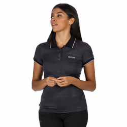 Regatta Womens/Ladies Remex II Polo Neck T-Shirt - 12 UK, Black