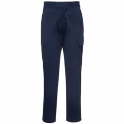 Portwest Mens Stretch Slim Cargo Trousers - 40R, Dark Navy