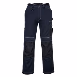 Portwest Mens PW3 Work Trousers - 32R, Navy/Black