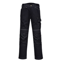 Portwest Mens PW3 Work Trousers - 44R, Black