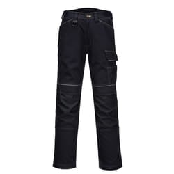 Portwest Mens PW3 Work Trousers - 36R, Black