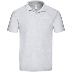 Fruit of the Loom Mens Original Polo Shirt - M, Heather Grey