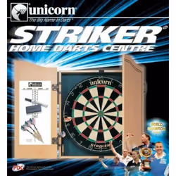 Unicorn Striker Home Dartboard Cabinet Set