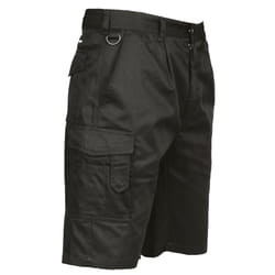 Portwest Mens Cargo Shorts - XL, Black