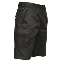 Portwest Mens Cargo Shorts - XXL, Black
