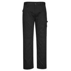 Portwest Mens Super Work Trousers - 36R, Black