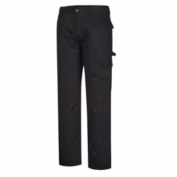 Portwest Mens Super Work Trousers - 36R, Black