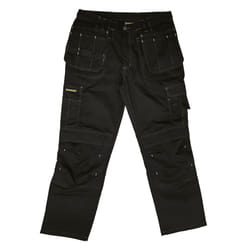 Stanley Mens Huntsville Work Trousers - 36R, Black