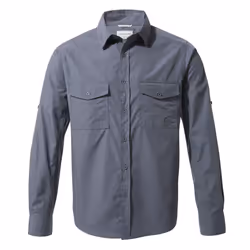Craghoppers Mens Kiwi Long-Sleeved Shirt - XL, Ombre Blue