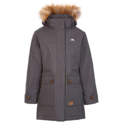 Trespass Girls Rhoda Waterproof Jacket - 3-4 Years, Dark Grey