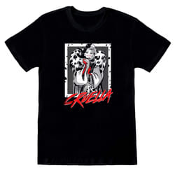 Disney Unisex Adult Cruella De Vil T-Shirt - M, Black