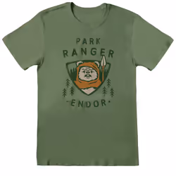 Star Wars Unisex Adult Endor Park Ranger T-Shirt - XL, Green