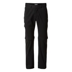 Craghoppers Mens Kiwi Pro II Convertible Trousers - 42R, Black
