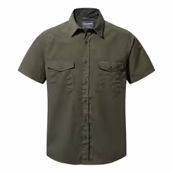 Craghoppers Mens Kiwi Short-Sleeved Shirt - XL, Cedar Green