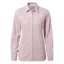 Craghoppers Womens/Ladies Fara Long-Sleeved Shirt - 12 UK, Raspberry