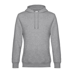 B&C Mens King Hoodie - XL, Heather Grey