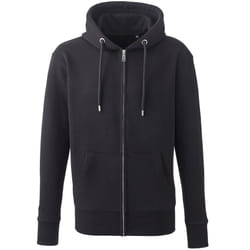 Anthem Mens Organic Full Zip Hoodie - L, Black