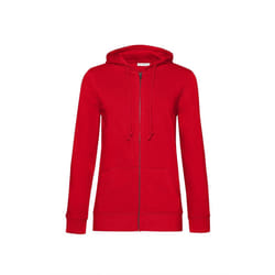B&C Womens/Ladies Organic Hoodie - S, Red
