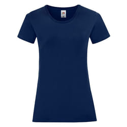 Fruit of the Loom Womens/Ladies Iconic T-Shirt - XS, Navy