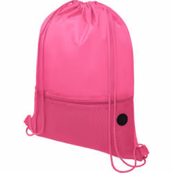 Bullet Oriole Mesh Drawstring Bag - One Size, Magenta