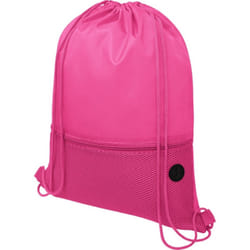 Bullet Oriole Mesh Drawstring Bag - One Size, Magenta