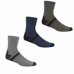 Regatta Mens Lifestyle Ankle Socks (Pack of 3) - 6 UK-8 UK, Dark Steel/Dark Denim