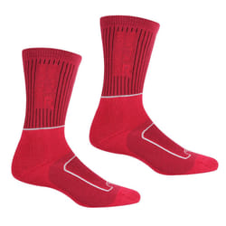 Regatta Womens/Ladies Samaris 2 Season Boot Socks - 6 UK-8 UK, Cherry Pink/White