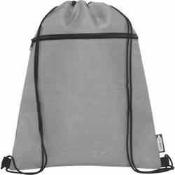 Bullet Ross Recycled Drawstring Bag - One Size, Grey Heather