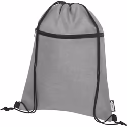 Bullet Ross Recycled Drawstring Bag - One Size, Grey Heather