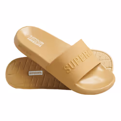 Superdry Code Logo Vegan Pool Slides - Praine Sand