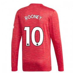 2020-2021 Man Utd Adidas Home Long Sleeve Shirt (ROONEY 10) - 3XL