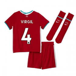 2020-2021 Liverpool Home Nike Little Boys Mini Kit (VIRGIL 4) - LB
