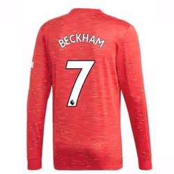 2020-2021 Man Utd Adidas Home Long Sleeve Shirt (BECKHAM 7) - 3XL