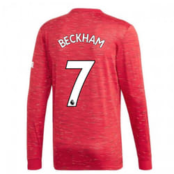 2020-2021 Man Utd Adidas Home Long Sleeve Shirt (BECKHAM 7) - 3XL