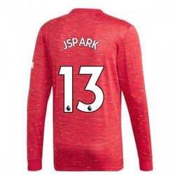 2020-2021 Man Utd Adidas Home Long Sleeve Shirt (J.S.PARK 13) - M