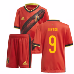 2020-2021 Belgium Home Adidas Mini Kit (LUKAKU 9) - 3-4 Years