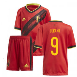 2020-2021 Belgium Home Adidas Mini Kit (LUKAKU 9) - 3-4 Years