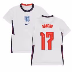 2020-2021 England Home Nike Football Shirt (Kids) (Sancho 17) - MB