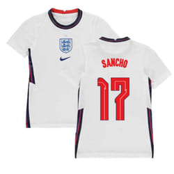 2020-2021 England Home Nike Football Shirt (Kids) (Sancho 17) - MB