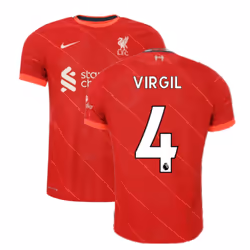 Liverpool 2021-2022 Vapor Home Shirt (Kids) (VIRGIL 4) - SB