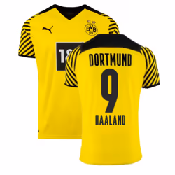 2021-2022 Borussia Dortmund Home Shirt (Kids) (HAALAND 9) - MB