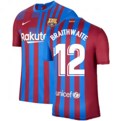 2021-2022 Barcelona Home Shirt (BRAITHWAITE 12) - L