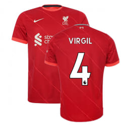 Liverpool 2021-2022 Home Shirt (Kids) (VIRGIL 4) - SB