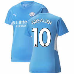 2021-2022 Man City Womens Home Shirt (GREALISH 10) - M