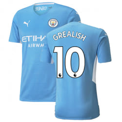 2021-2022 Man City Authentic Home Shirt (GREALISH 10) - XXL