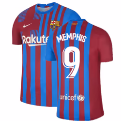 2021-2022 Barcelona Vapor Match Home Shirt (MEMPHIS 9) - XXL