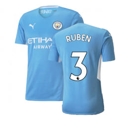 2021-2022 Man City Authentic Home Shirt (RUBEN 3) - XXL